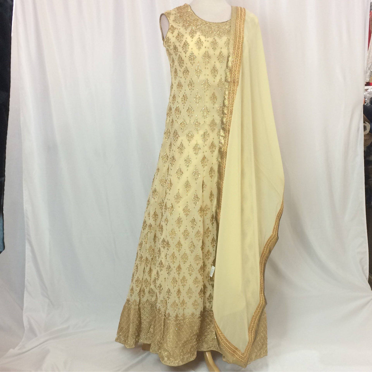 Anarkali Gown Churidar Size 40 - Mirage Sarees