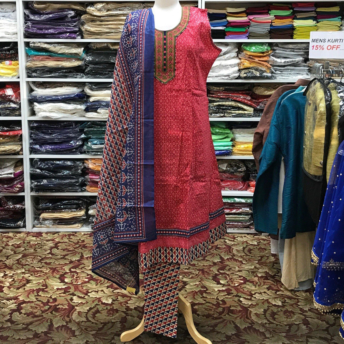 Kurta Churidar Dupatta Size 48 - Mirage Sari Center