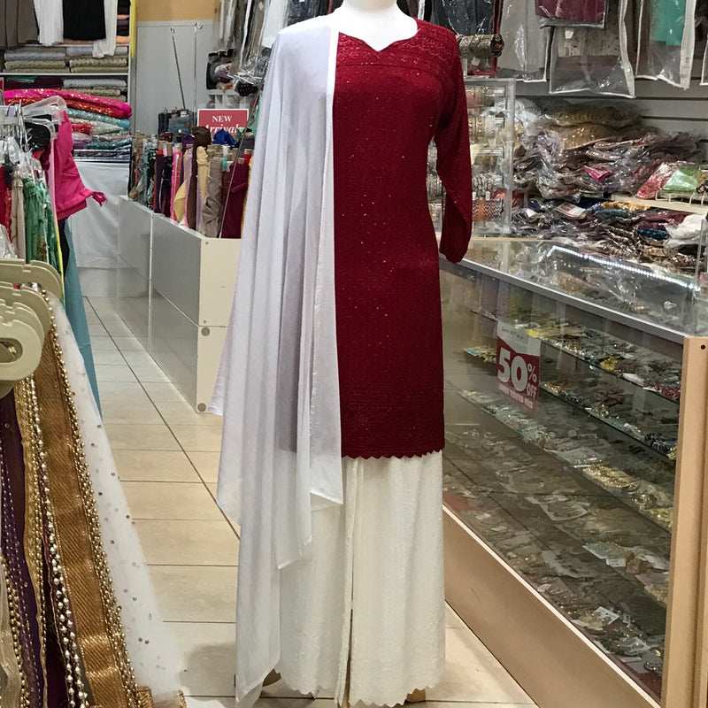 KURTA TROUSER SCARF SIZE 40
