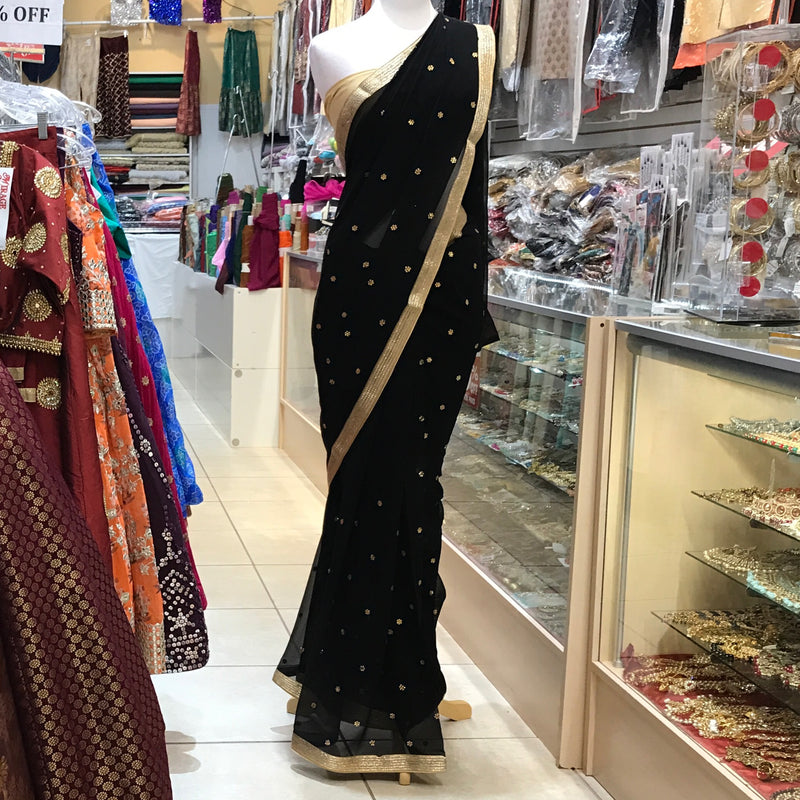 EMB SAREE WITH BLOUSE PCS