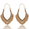 Ethnic geometric golden silver color indian earrings jewelry vintage dangle statement earrings