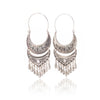 Ethnic geometric golden silver color indian earrings jewelry vintage dangle statement earrings