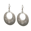 Ethnic geometric golden silver color indian earrings jewelry vintage dangle statement earrings