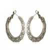 Ethnic geometric golden silver color indian earrings jewelry vintage dangle statement earrings