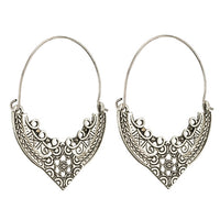Ethnic geometric golden silver color indian earrings jewelry vintage dangle statement earrings