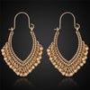 Ethnic geometric golden silver color indian earrings jewelry vintage dangle statement earrings