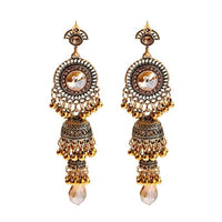 Retro Gold Earrings Indian Jewelry For Women