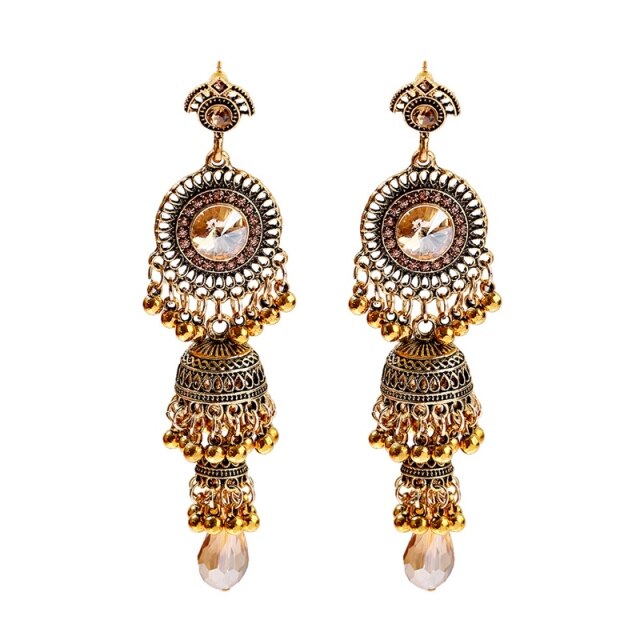 Retro Gold Earrings Indian Jewelry For Women