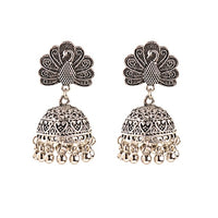 New Ethnic Vintage Women's Geometric Turkish Jhumka Earrings Indian Jewelry Gold Bell Tassel Dangling Earrings Turkey Jewelry