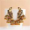 Retro Bollywood Oxidized Gypsy Earrings Jewelry Women Ethnic Gold Afghan Birdcage