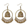 Retro Indian Jewelry Jhumka Jhumki Drop Earrings Gypsy Gold Silver Color Tassel Earrings For Women Fashion Jewelry