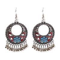 Boho Gypsy Tassel Indian Drop Earrings Jhumka Earrings