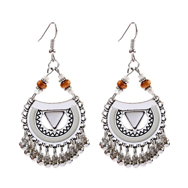 Boho Gypsy Tassel Indian Drop Earrings Jhumka Earrings
