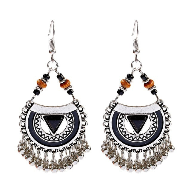 Boho Gypsy Tassel Indian Drop Earrings Jhumka Earrings