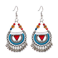 Boho Gypsy Tassel Indian Drop Earrings Jhumka Earrings