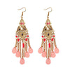 Classic Trendy Blue Crystal Long Tassel Dangle Earring