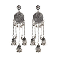 Antique Ethnic Indian Jhumka Women Retro Bell Long Tassel Earrings